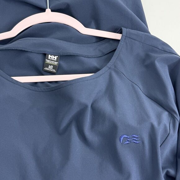 Helly Hansen Blue Thalia Dress Size L Belted Pockets - Picture 6 of 10